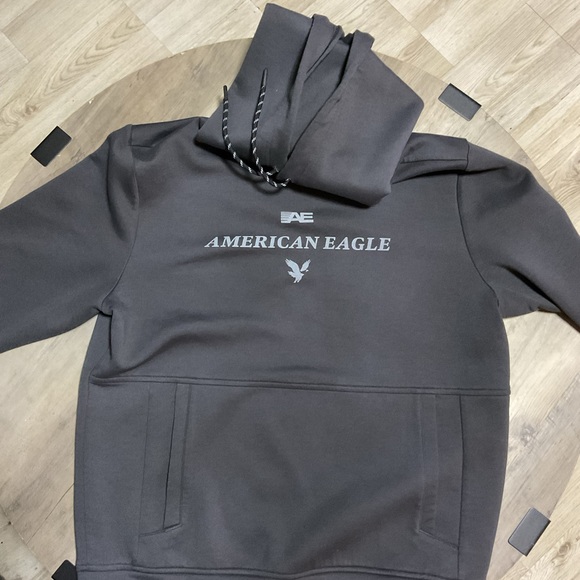 American Eagle Outfitters Other - American Eagle Outfitters Black Pullover Hoodie with Logo